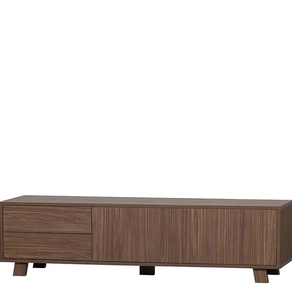 Wohnen Retrodesign TV Board in Walnuss - Acaso