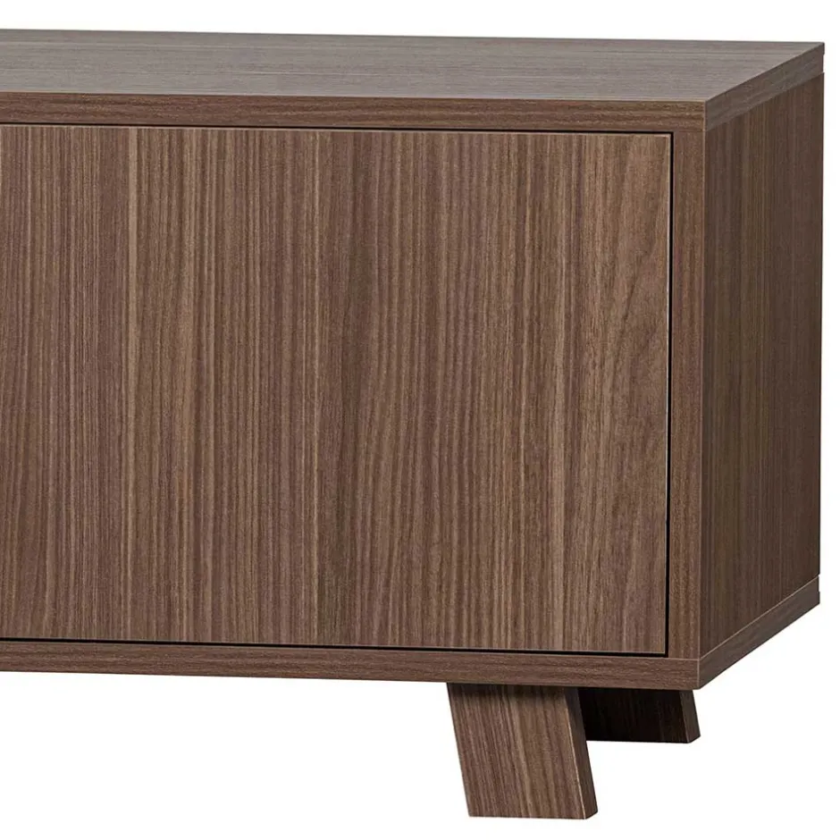 Wohnen Retrodesign TV Board in Walnuss - Acaso
