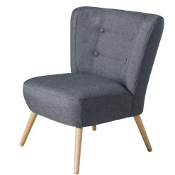 Retro-Sessel in Jeansblau Stoff - Florida^Wohnen Hot