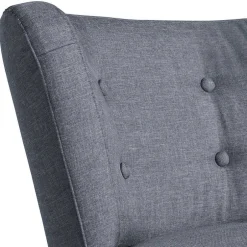 Retro-Sessel in Jeansblau Stoff - Florida^Wohnen Hot