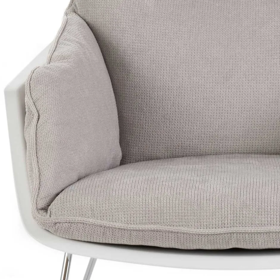 Wohnen Retrosessel mit Chrom Bügelgestell - Harukivo (2er Set)