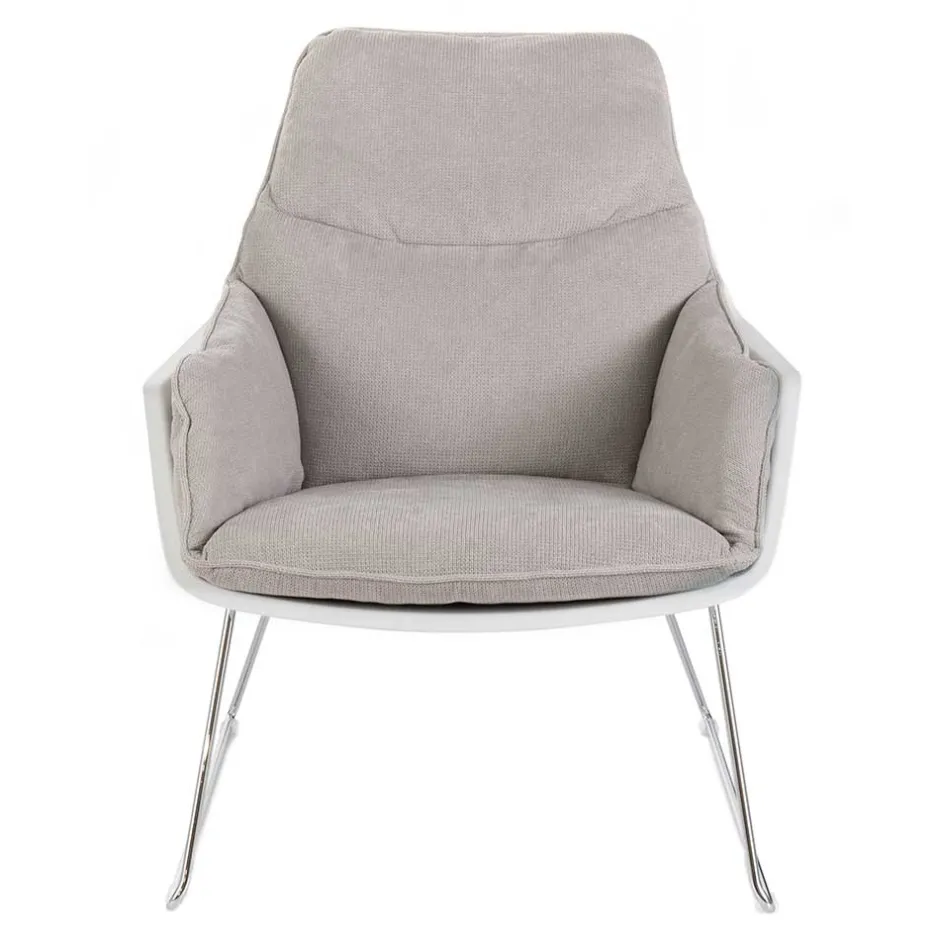 Wohnen Retrosessel mit Chrom Bügelgestell - Harukivo (2er Set)