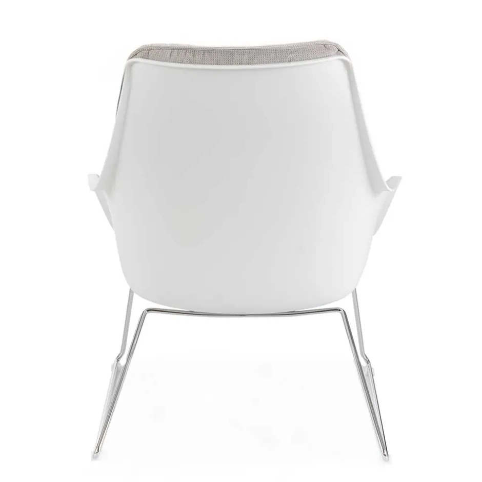 Wohnen Retrosessel mit Chrom Bügelgestell - Harukivo (2er Set)