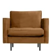 Retrostil Samtsessel in Honigfarben - Saguan I^Wohnen Clearance