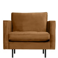 Retrostil Samtsessel in Honigfarben - Saguan I^Wohnen Clearance