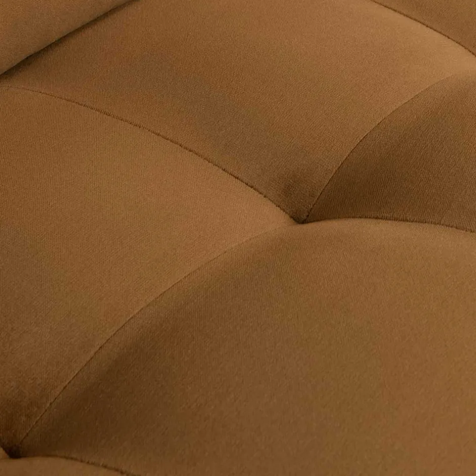 Retrostil Samtsessel in Honigfarben - Saguan I^Wohnen Clearance