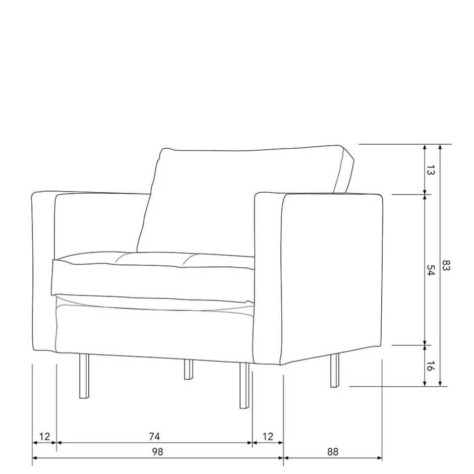 Retrostil Samtsessel in Honigfarben - Saguan I^Wohnen Clearance