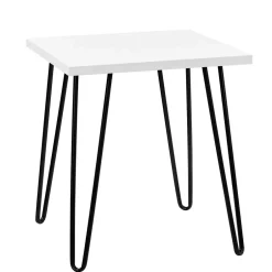 Wohnen Retro-Style Beistelltisch in Weiß - Inna