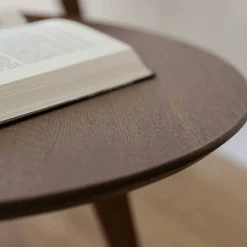 Retro-Wohnzimmertisch aus braun geöltem Eichenholz - Borganel^Wohnen New