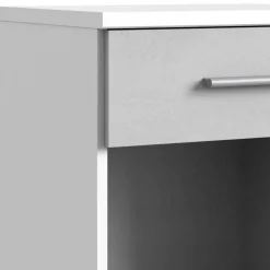 Rollcontainer in Weiß & Beton Optik hell - Orsidio^Wohnen Outlet