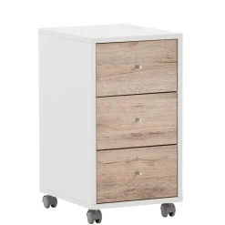 Rollcontainer in Weiß und Wildeiche - Laganzo^Wohnen Sale