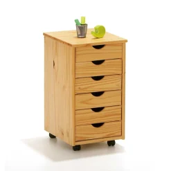 Rollcontainer Nabrosia aus Kiefer Massivholz^Wohnen Sale