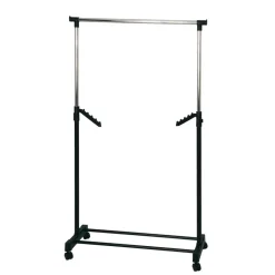 Herren Wohnen Rollen Kleiderständer Veshara in Schwarz