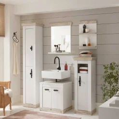 Romantik Country Badezimmer Möbel - Doules (fünfteilig)^Wohnen Outlet