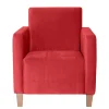 Wohnen Roter Polstersessel mit Samtvelours-Bezug - Gedeon
