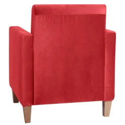 Wohnen Roter Polstersessel mit Samtvelours-Bezug - Gedeon