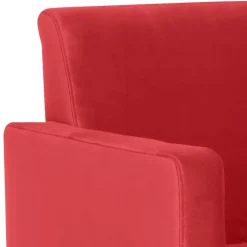 Wohnen Roter Polstersessel mit Samtvelours-Bezug - Gedeon