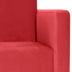 Wohnen Roter Polstersessel mit Samtvelours-Bezug - Gedeon