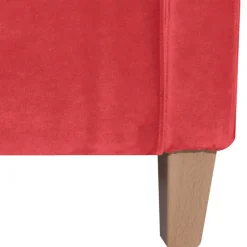 Wohnen Roter Polstersessel mit Samtvelours-Bezug - Gedeon