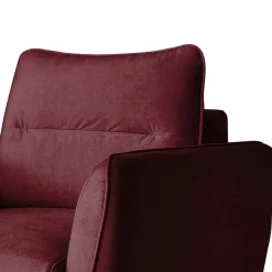 Wohnen Roter Sessel in Bordeaux Samt - Yonella