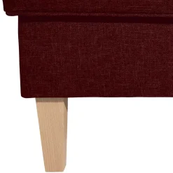 Roter Wohnzimmerhocker mit Stoffbezug - Lacaza^Wohnen Clearance