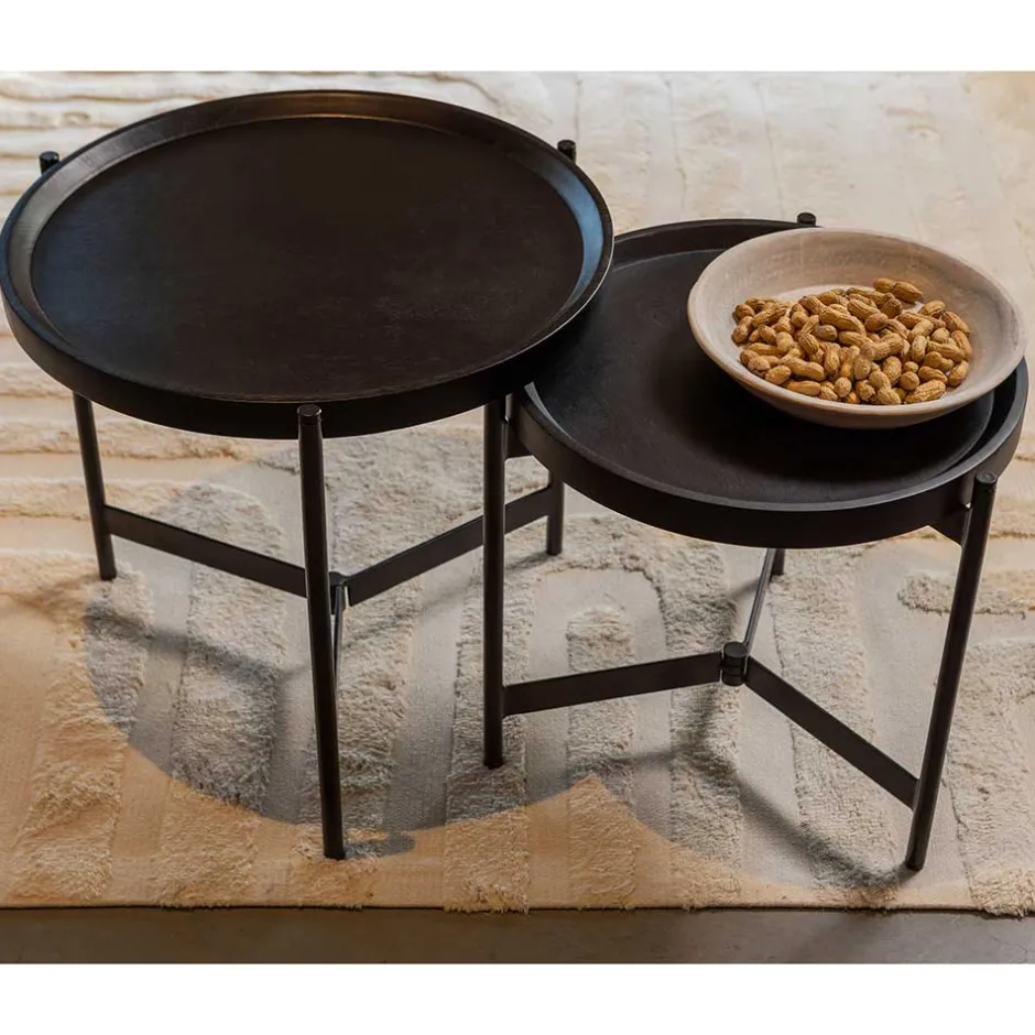 Runde Beistelltische mit Dreifußgestell - Johny (zweiteilig)^Wohnen Sale