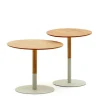 Wohnen Runde Beistelltische zweifarbig - Linuselia (zweiteilig)