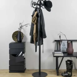 Runde Design Standgarderobe mit 5 Haken - Oladrios^Wohnen Clearance