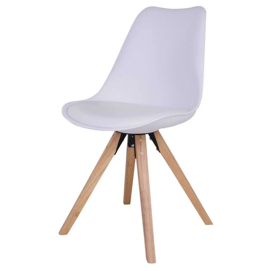 Runde Scandi Essgruppe in Weiß - Alberello (fünfteilig)^Wohnen Online