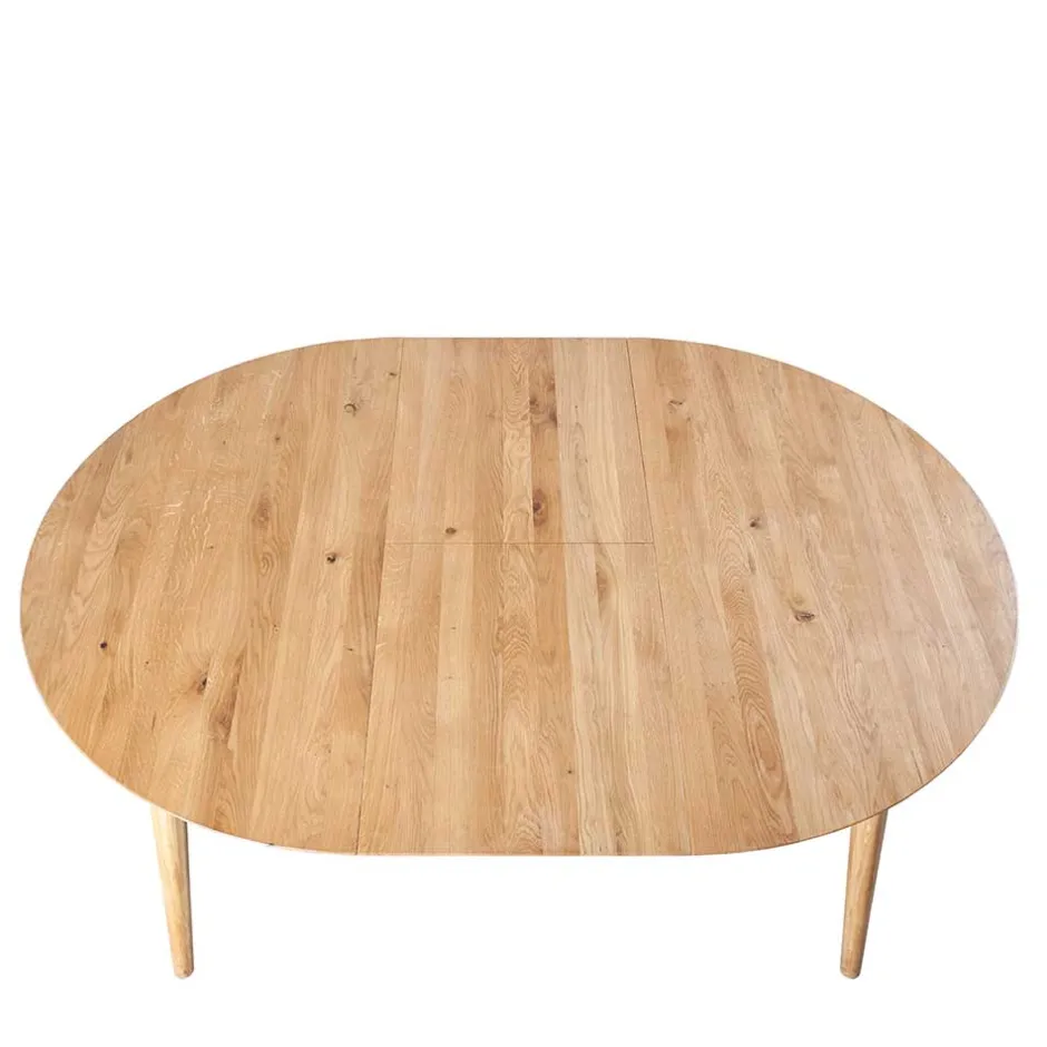 Runder Ausziehtisch aus Wildeiche - Venice^Wohnen Outlet