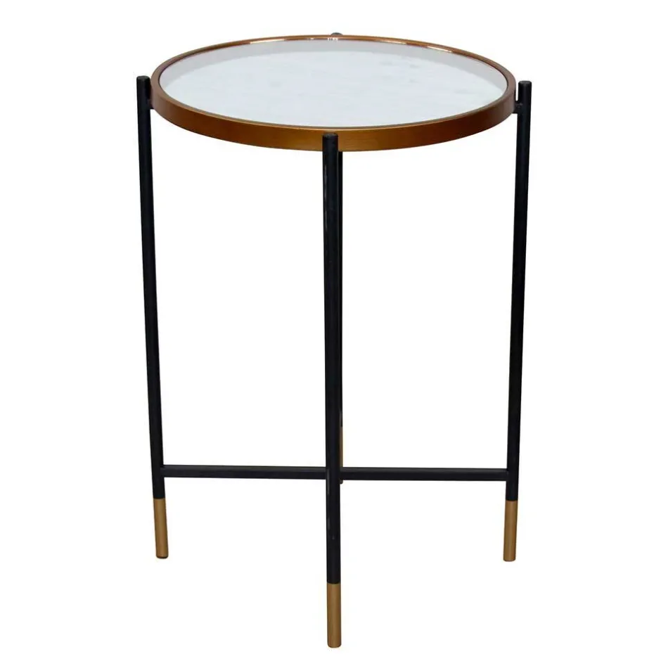 Runder Beistelltisch aus Spiegelglas - Vanilla^Wohnen Hot