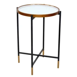 Runder Beistelltisch aus Spiegelglas - Vanilla^Wohnen Hot