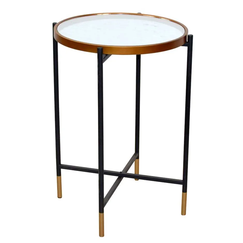 Runder Beistelltisch aus Spiegelglas - Vanilla^Wohnen Hot