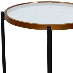 Runder Beistelltisch aus Spiegelglas - Vanilla^Wohnen Hot