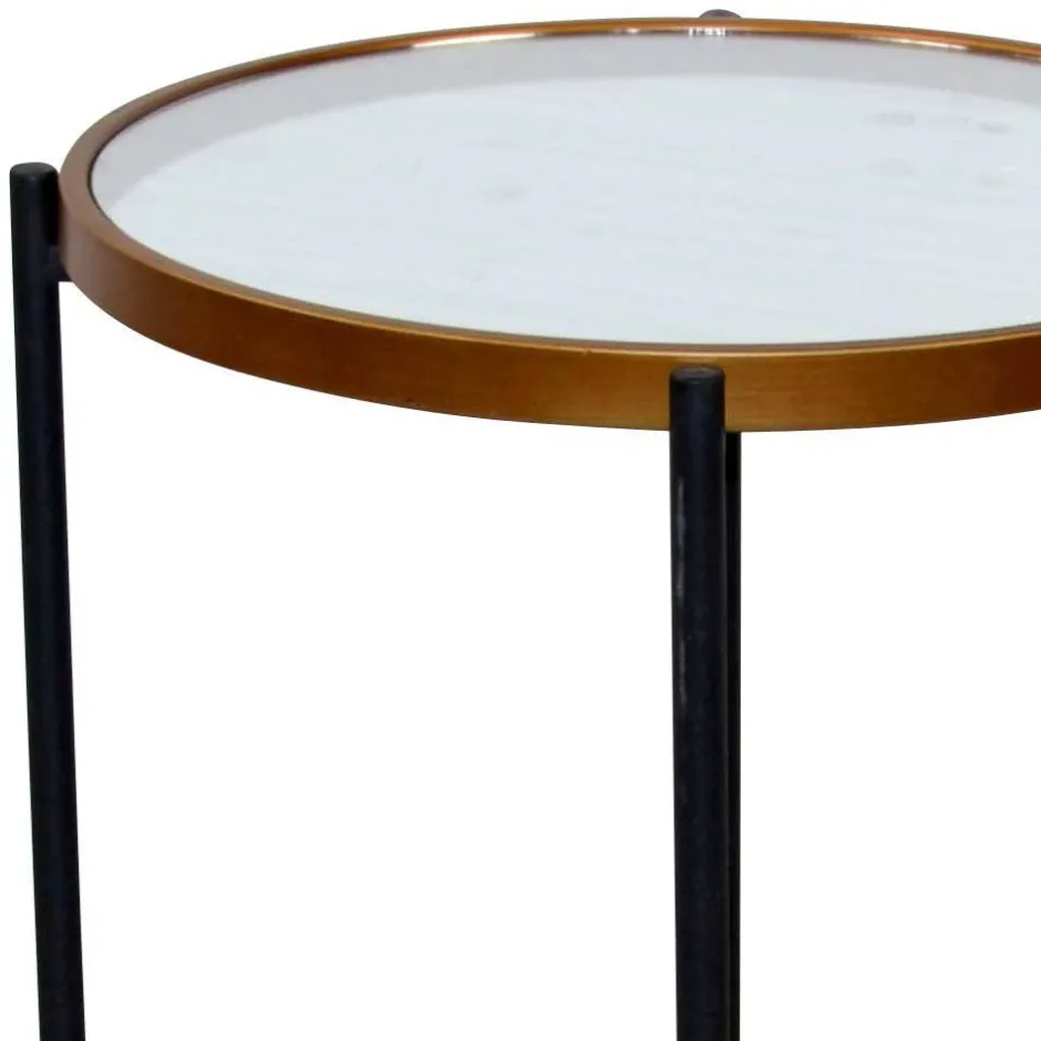 Runder Beistelltisch aus Spiegelglas - Vanilla^Wohnen Hot