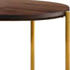 Runder Beistelltisch in Nussbaum und Bronze - Vanimarias^Wohnen Online