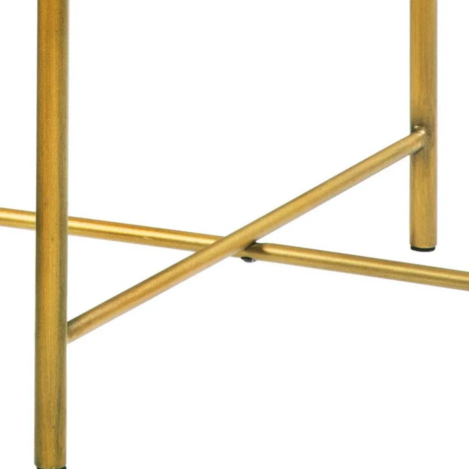 Runder Beistelltisch in Nussbaum und Bronze - Vanimarias^Wohnen Online