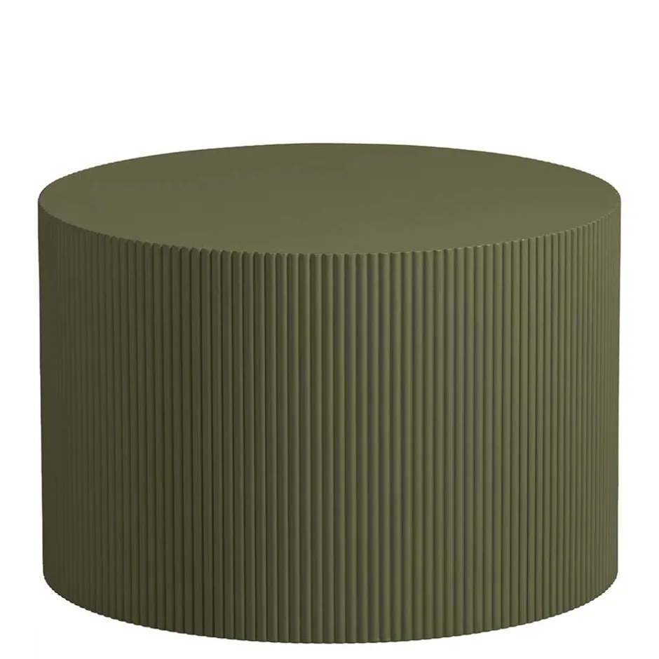 Runder Beistelltisch in Oliv Grün - Rhodos^Wohnen Best