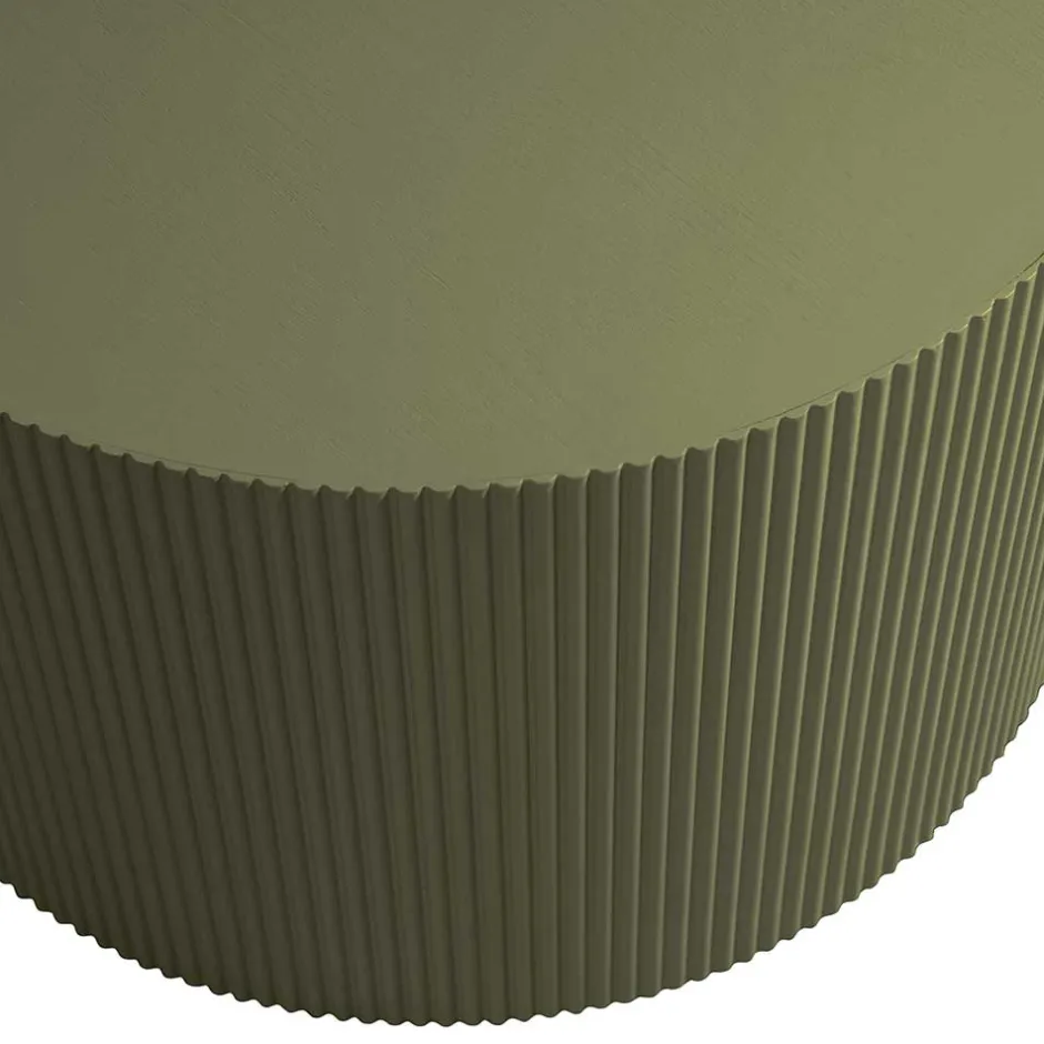 Runder Beistelltisch in Oliv Grün - Rhodos^Wohnen Best