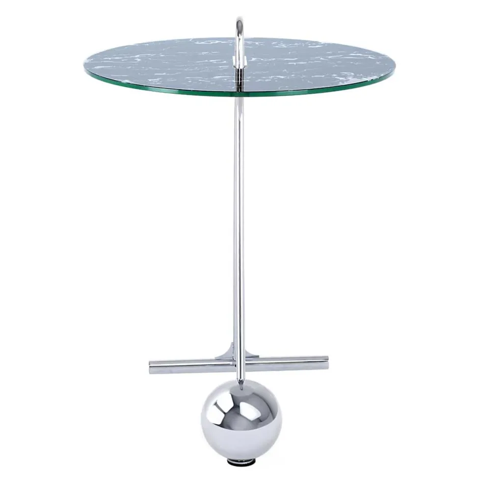 Runder Beistelltisch in Schwarz & Silber - Chaylin^Wohnen Sale