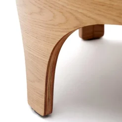 Wohnen Runder Beistelltisch mit Esche Furnier - Raso