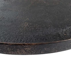 Wohnen Runder Couchtisch aus Schichtholz & Metall - Niova