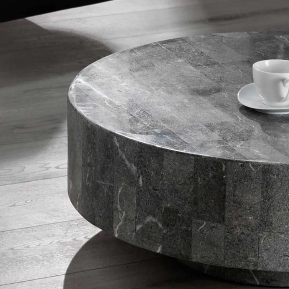 Runder Couchtisch Dezi aus Stein^Wohnen Discount