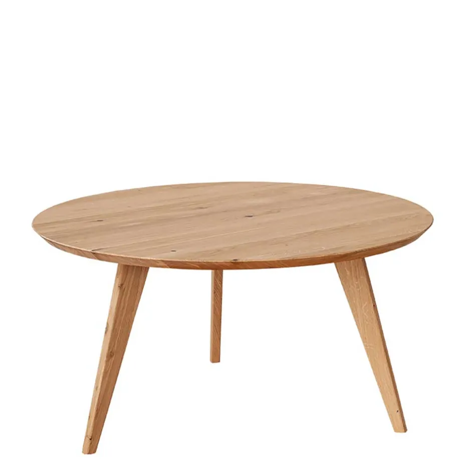Wohnen Runder Couchtisch mit Schweizer Kante - Conturay