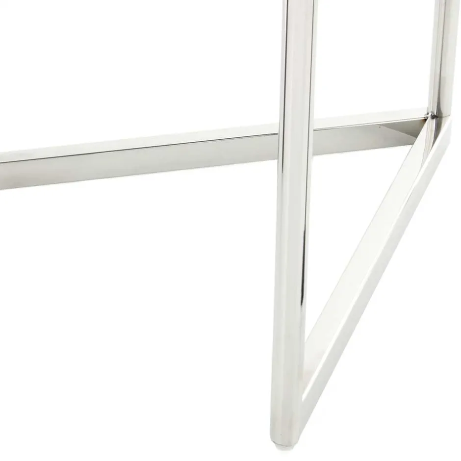 Runder Design Beistelltisch mit Glasplatte Schwarz - Steven^Wohnen Best