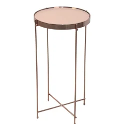 Runder Design Beistelltisch in Rosegold - Merka^Wohnen Clearance