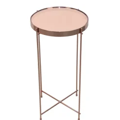 Runder Design Beistelltisch in Rosegold - Merka^Wohnen Clearance