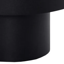 Wohnen Runder Design-Couchtisch in Schwarz - Plurana