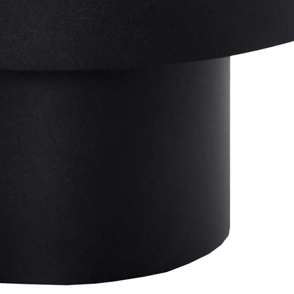 Wohnen Runder Design-Couchtisch in Schwarz - Plurana