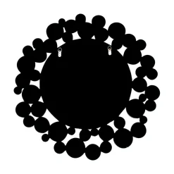 Wohnen Runder Designer Spiegel in Silber & Rosegold - Sulliva